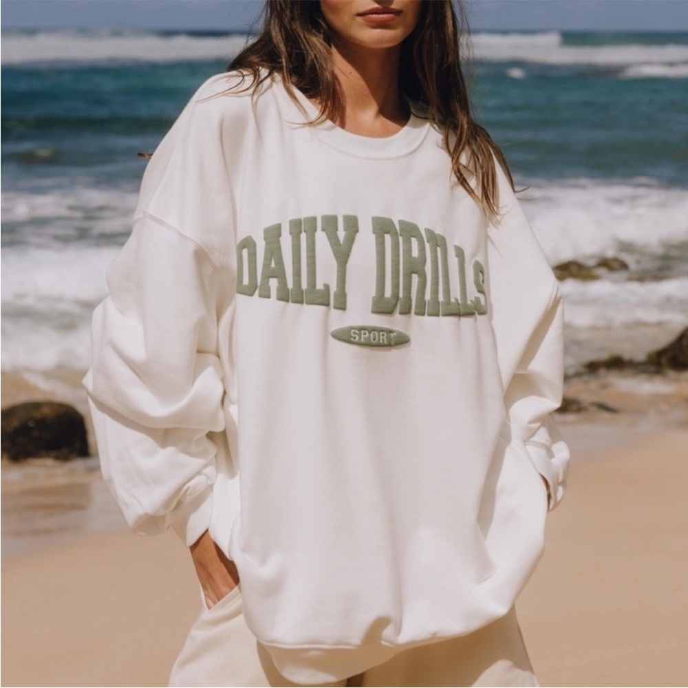 Daily Drills White Sweatshirt